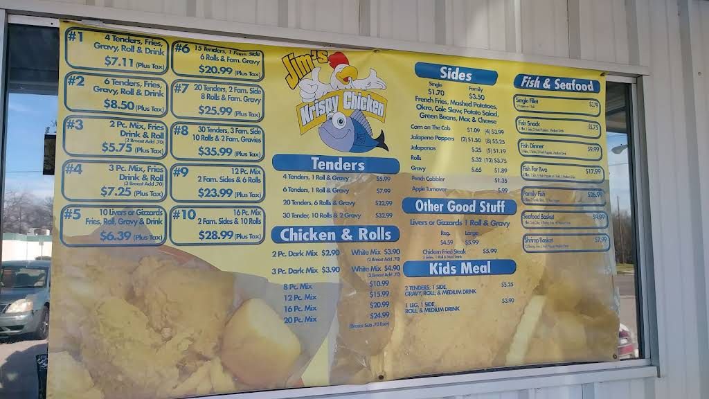 Jim's Krispy Fried Chicken Menu 4